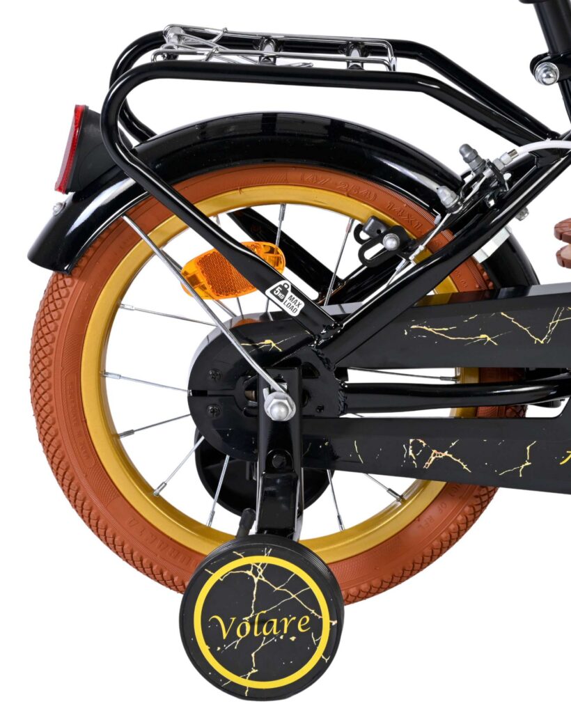 Volare Ashley Kinderfiets – Meisjes – 14 inch – Zwart – Twee Handremmen