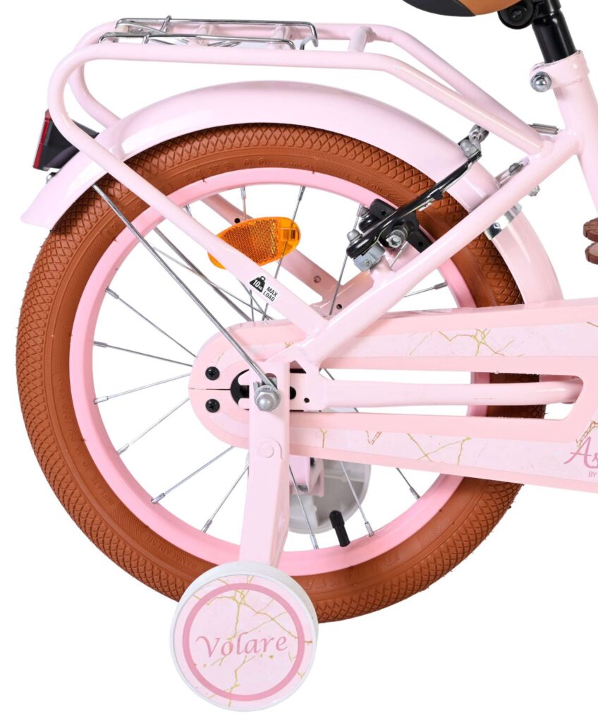Volare Ashley Kinderfiets – Meisjes – 16 inch – Roze – Twee Handremmen