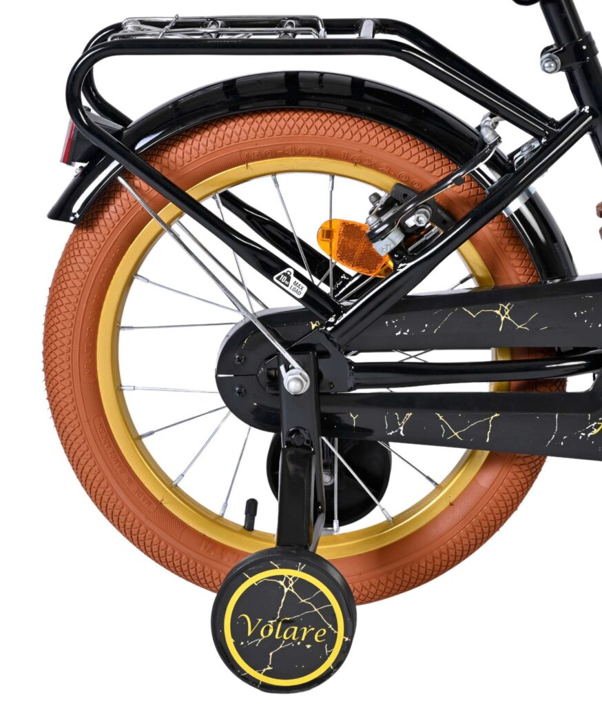 Volare Ashley Kinderfiets – Meisjes – 16 inch – Zwart – Twee Handremmen
