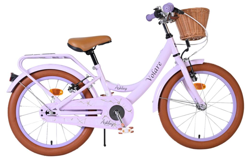 Volare Ashley Kinderfiets – Meisjes – 18 inch – Lila – Twee handremmen