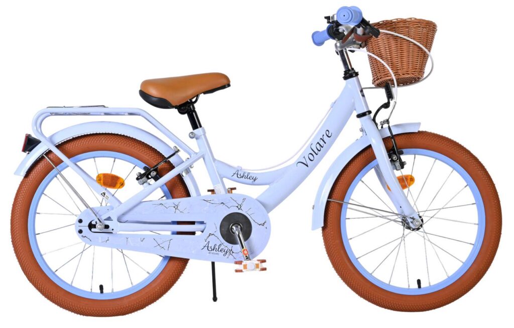 Volare Ashley Kinderfiets – Meisjes – 18 inch – Pastel Blauw – Twee handremmen