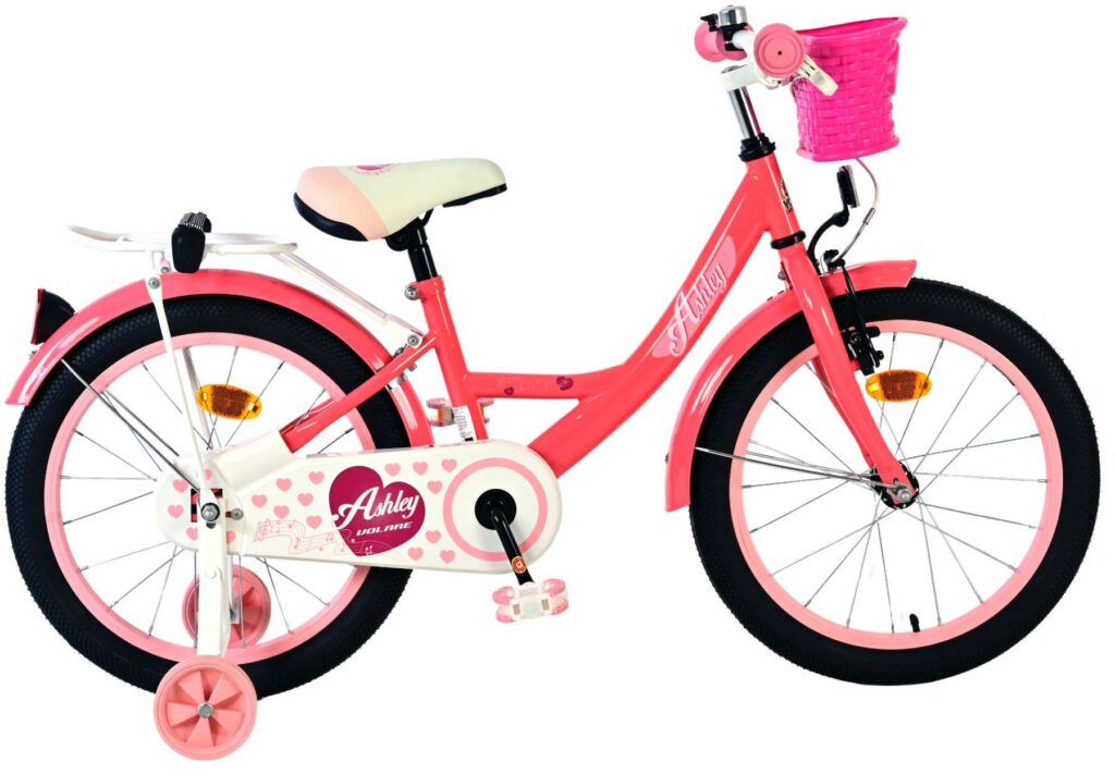 Volare Ashley Kinderfiets – Meisjes – 18 inch – Roze Rood