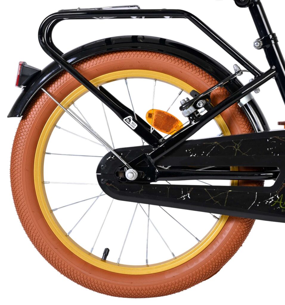 Volare Ashley Kinderfiets – Meisjes – 18 inch – Zwart – Twee handremmen