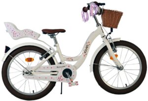 Volare Blossom Kinderfiets – Meisjes – 18 inch – Wit – Twee handremmen