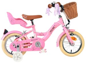 Volare Blossom Kinderfiets – Meisjes – 12 inch – Roze – Twee handremmen