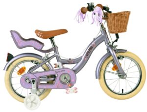 Volare Blossom Kinderfiets – Meisjes – 14 inch – Paars – Twee Handremmen