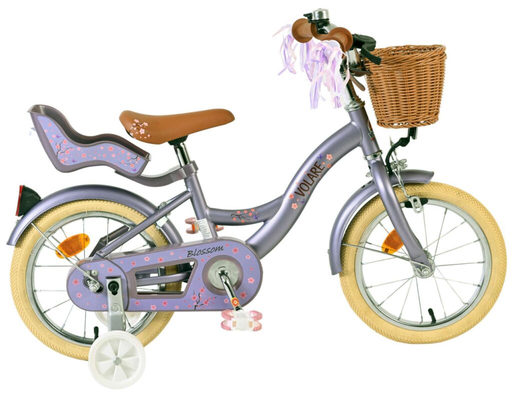 Volare Blossom Kinderfiets – Meisjes – 14 inch – Paars