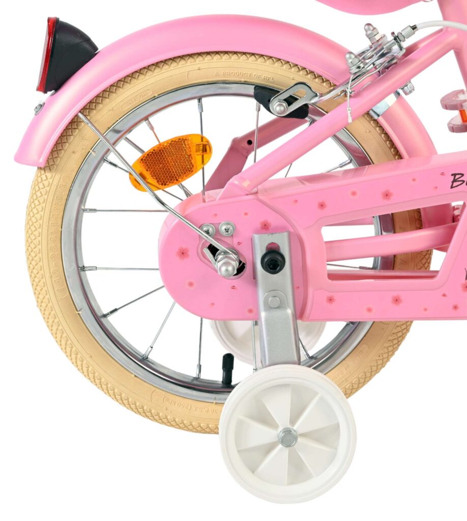 Volare Blossom Kinderfiets – Meisjes – 14 inch – Roze – Twee Handremmen