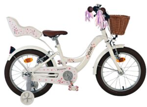 Volare Blossom Kinderfiets – Meisjes – 16 inch – Wit – Twee Handremmen