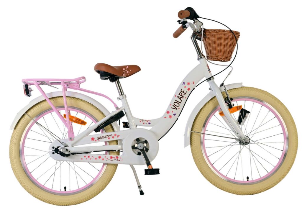 Volare Blossom Kinderfiets – Meisjes – 20 inch – Wit – Shimano Nexus 3