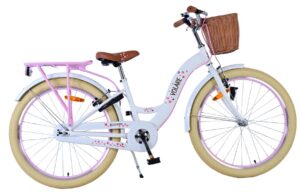 Volare Blossom Kinderfiets – Meisjes – 24 inch – Wit – Twee handremmen