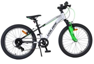 Volare Boost Kinderfiets – 20 inch – Zilver/Groen – 7 Speed