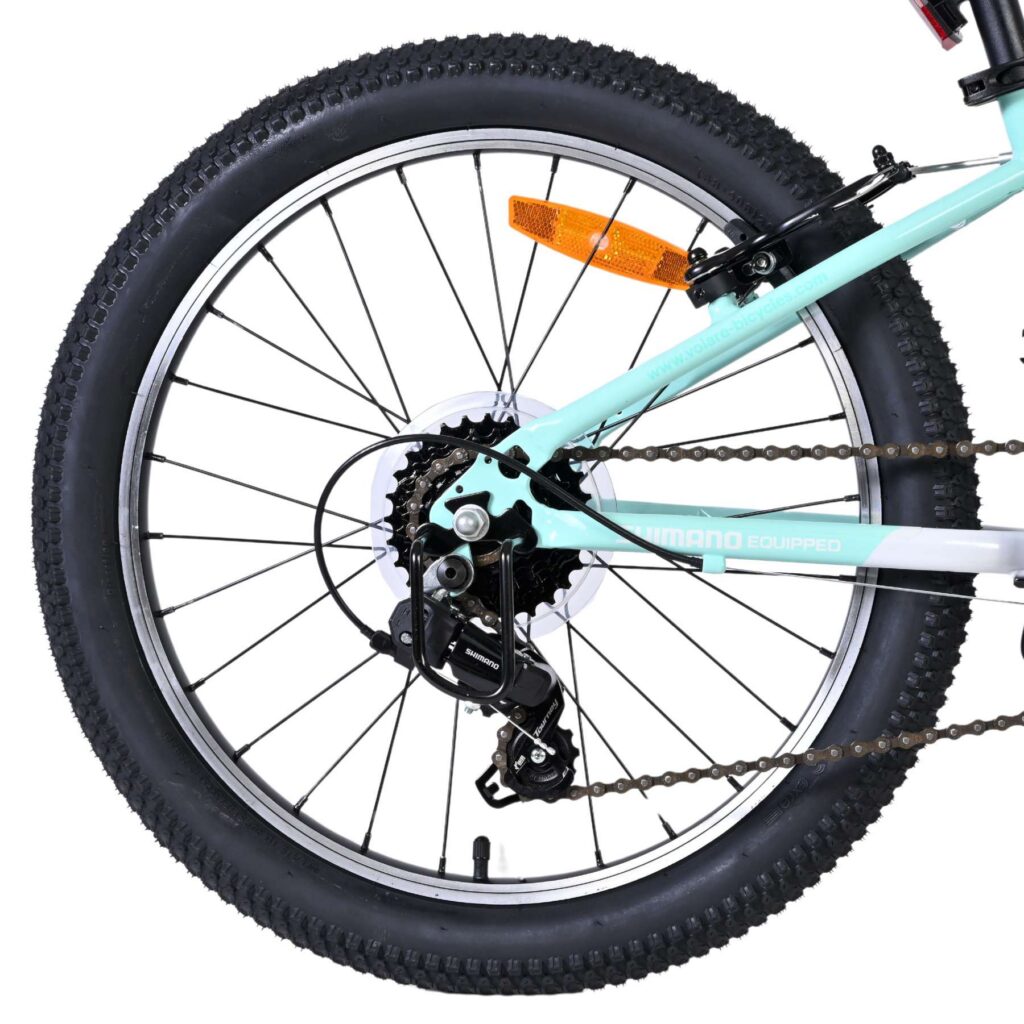 Volare Boost Kinderfiets – 20 inch – 7 Speed – Wit/Mintgroen