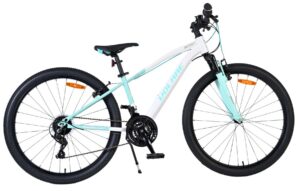 Volare Boost Kinderfiets – 26 inch – Wit/Mintgroen – 21 Speed