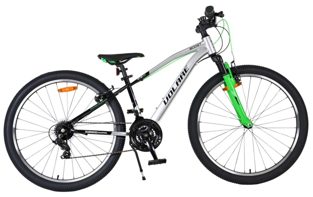 Volare Boost Kinderfiets – 26 inch – Zilver Groen – 21 versnellingen