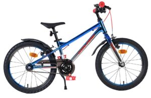 Volare Chrome Kinderfiets – Jongens – 20 inch – Blauw Zilver – 6 Speed – Twee handremmen