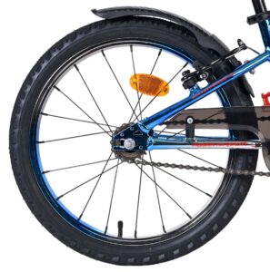 Volare Chrome Kinderfiets - Jongens - 20 inch - Blauw Zilver - Twee handremmen