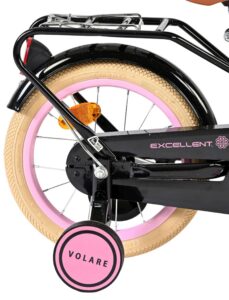 Volare Excellent Kinderfiets - Meisjes - 14 inch - Zwart
