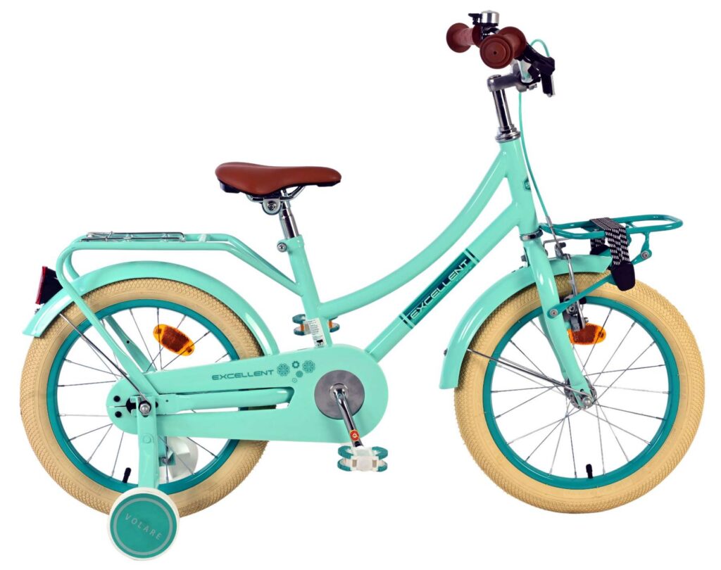 Volare Excellent Kinderfiets – Meisjes – 16 inch – Groen – 95% afgemonteerd