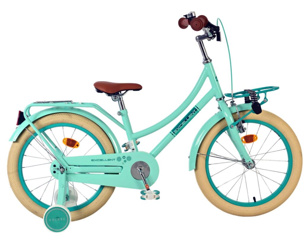 Volare Excellent Kinderfiets – Meisjes – 18 inch – Groen – 95% afgemonteerd