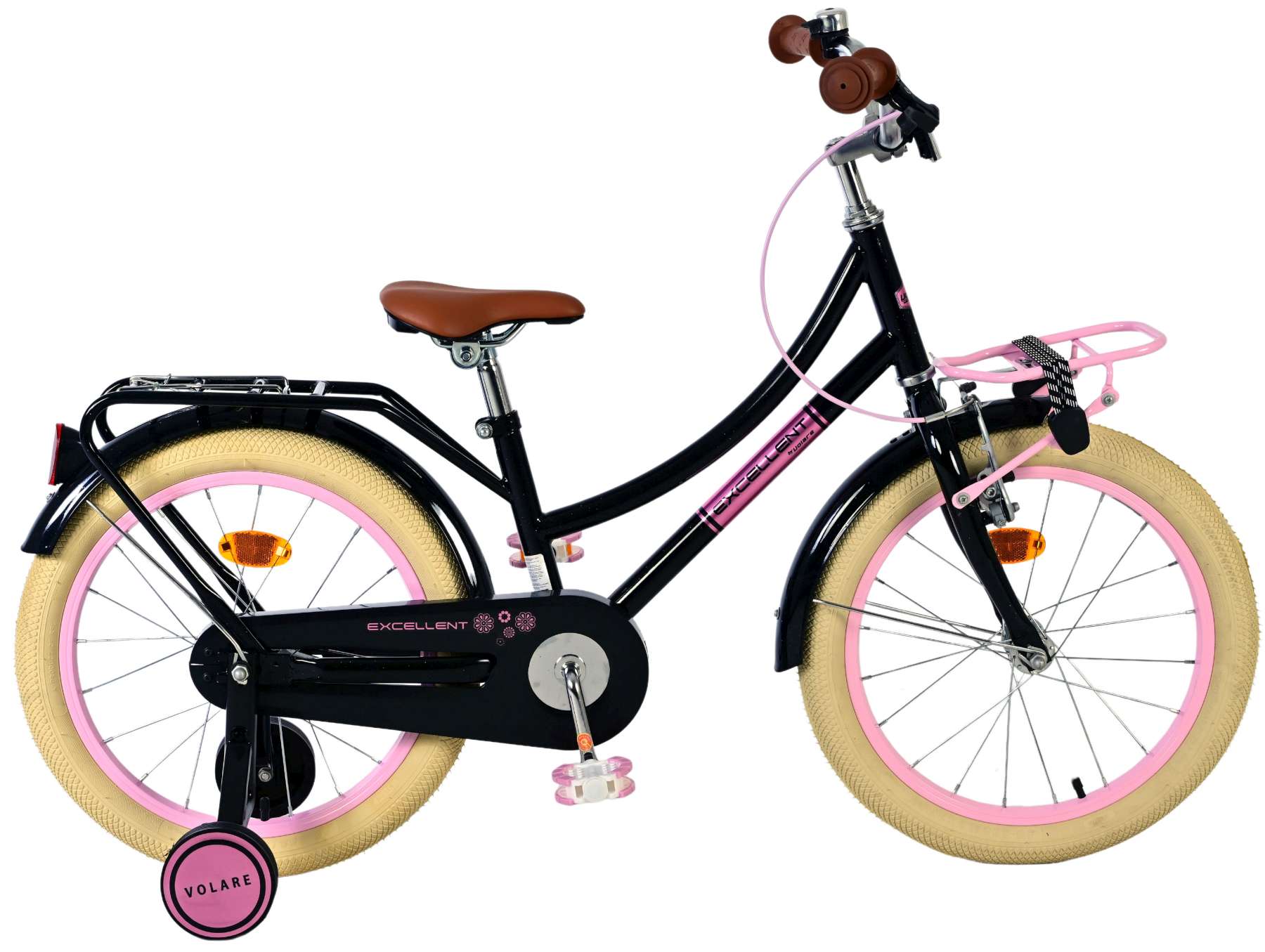 Volare Excellent Kinderfiets – Meisjes – 18 inch – Zwart
