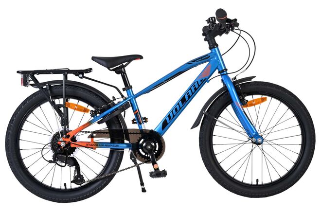 Volare Explorer Kinderfiets – Jongens – 24 inch – Blauw/Oranje – Nexus 3
