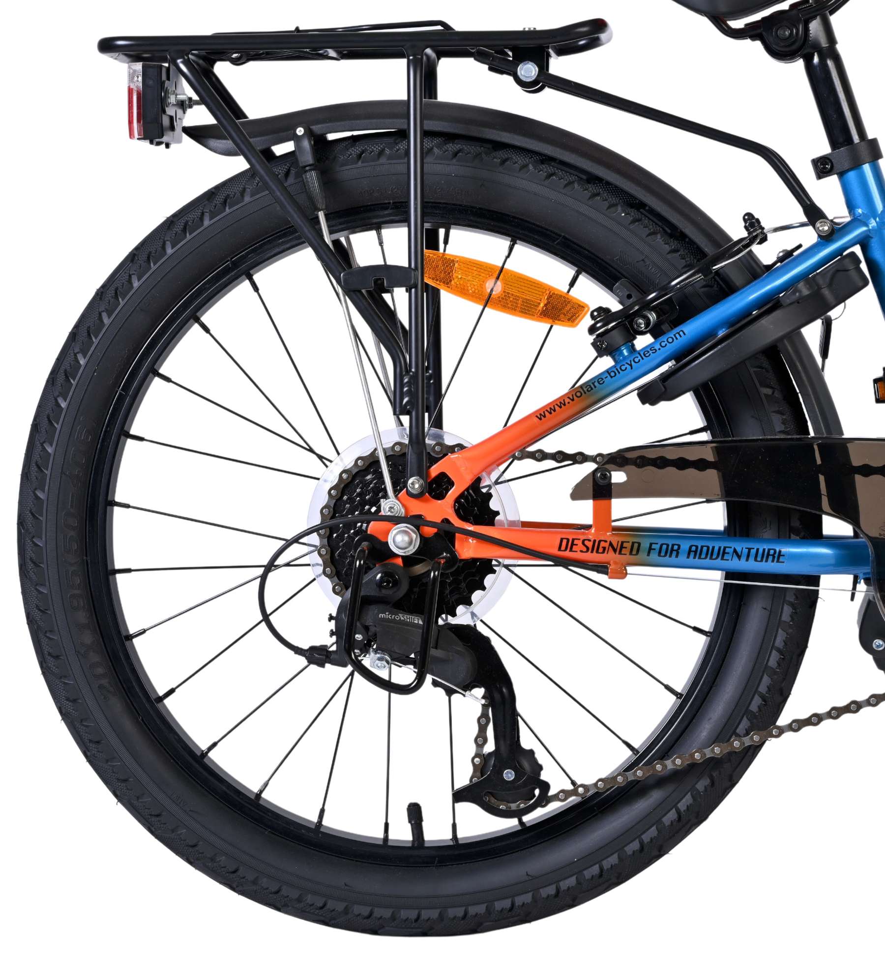 Volare Explorer Kinderfiets – 20 inch – Blauw/Oranje – 7 Speed