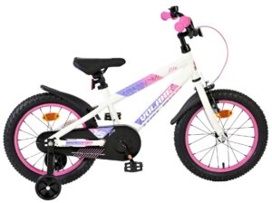 Volare Lily Kinderfiets – Meisjes – 16 inch – Wit Roze Paars