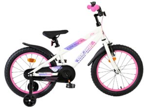 Volare Lily Kinderfiets – Meisjes – 18 inch – Wit Roze Paars
