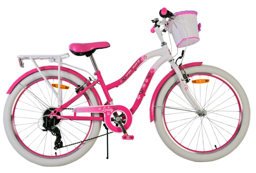Volare Lovely Kinderfiets – Meisjes – 24 inch – Roze – 7 Versnellingen