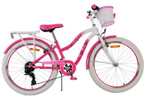 Volare Lovely Kinderfiets – Meisjes – 24 inch – Roze – 7 Versnellingen