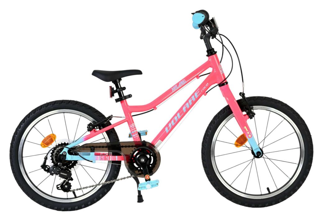 Volare Milano Kinderfiets – Meisjes – 18 inch – Roze – 6 versnellingen