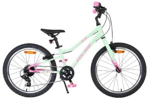 Volare Milano Kinderfiets – Meisjes – 20 inch – Mintgroen- 6-speed – Twee handremmen
