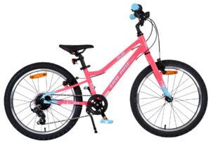 Volare Milano Kinderfiets – Meisjes – 20 inch – Roze – 6 Speed –  Twee handremmen