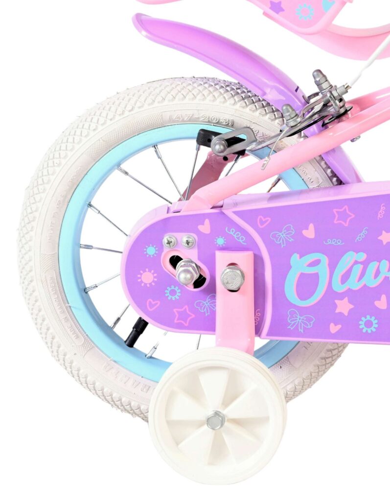 Volare Olivia Kinderfiets – Meisjes – 12 inch – Roze – Twee handremmen