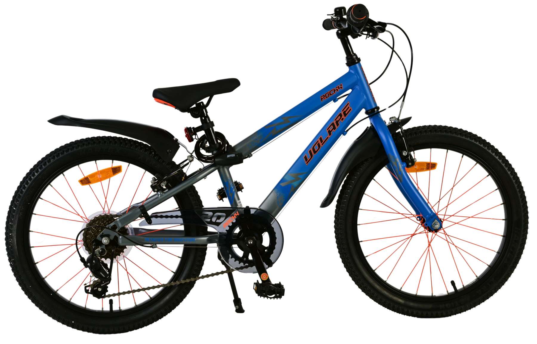 Volare Rocky Kinderfiets – 20 inch – Blauw – 7 speed