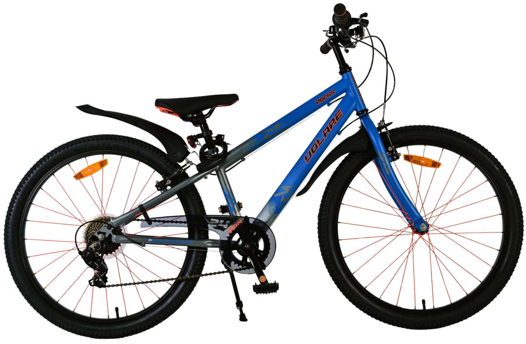 Volare Rocky Kinderfiets – 24 inch – Blauw – 7 speed