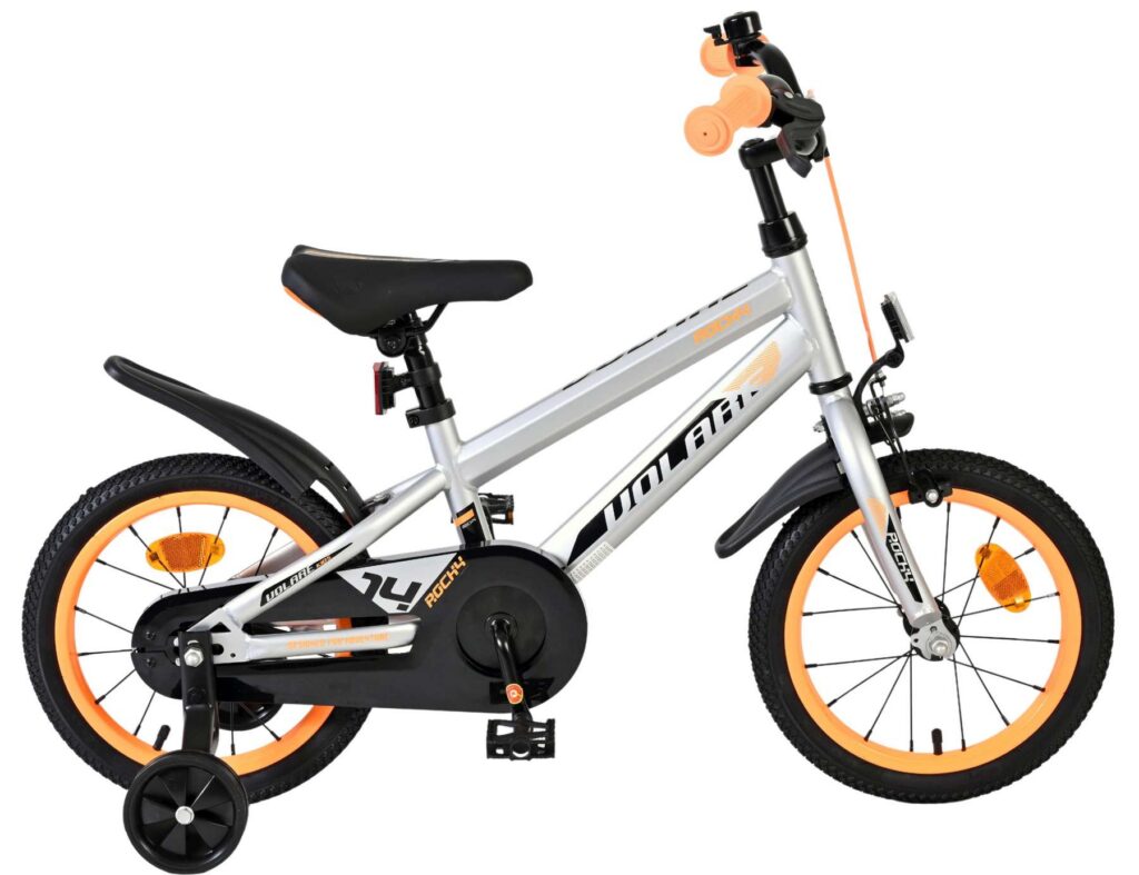 Volare Rocky Kinderfiets – Jongens – 14 inch – Grijs