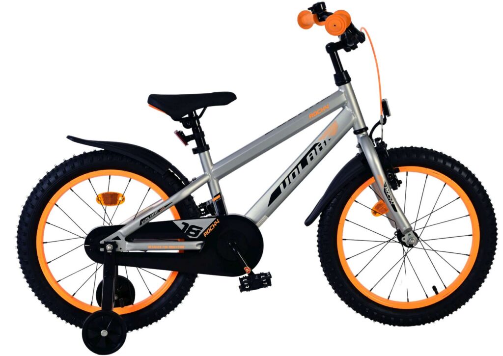 Volare Rocky Kinderfiets – Jongens – 18 inch – Grijs