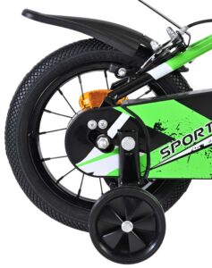Volare Sportivo Kinderfiets - Jongens - 12 inch - Groen Zwart - Twee Handremmen