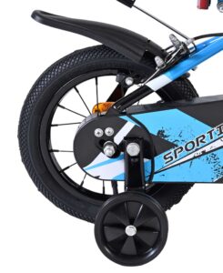 Volare Sportivo Kinderfiets - Jongens - 12 inch - Blauw Zwart - Twee Handremmen