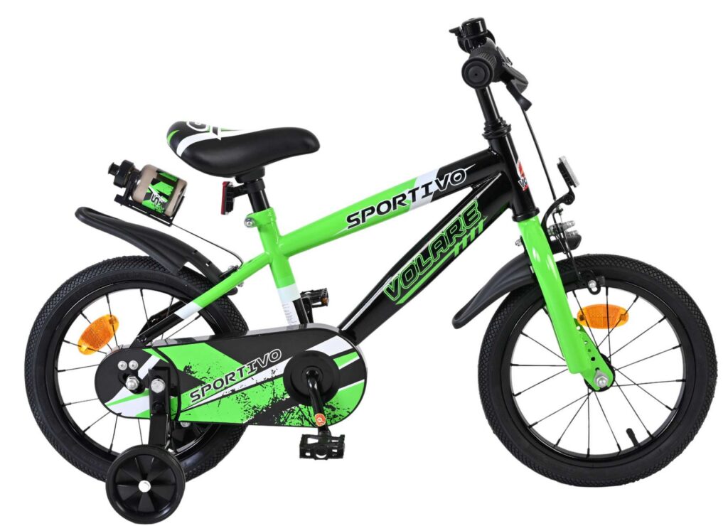 Volare Sportivo Kinderfiets – Jongens – 14 inch – Groen