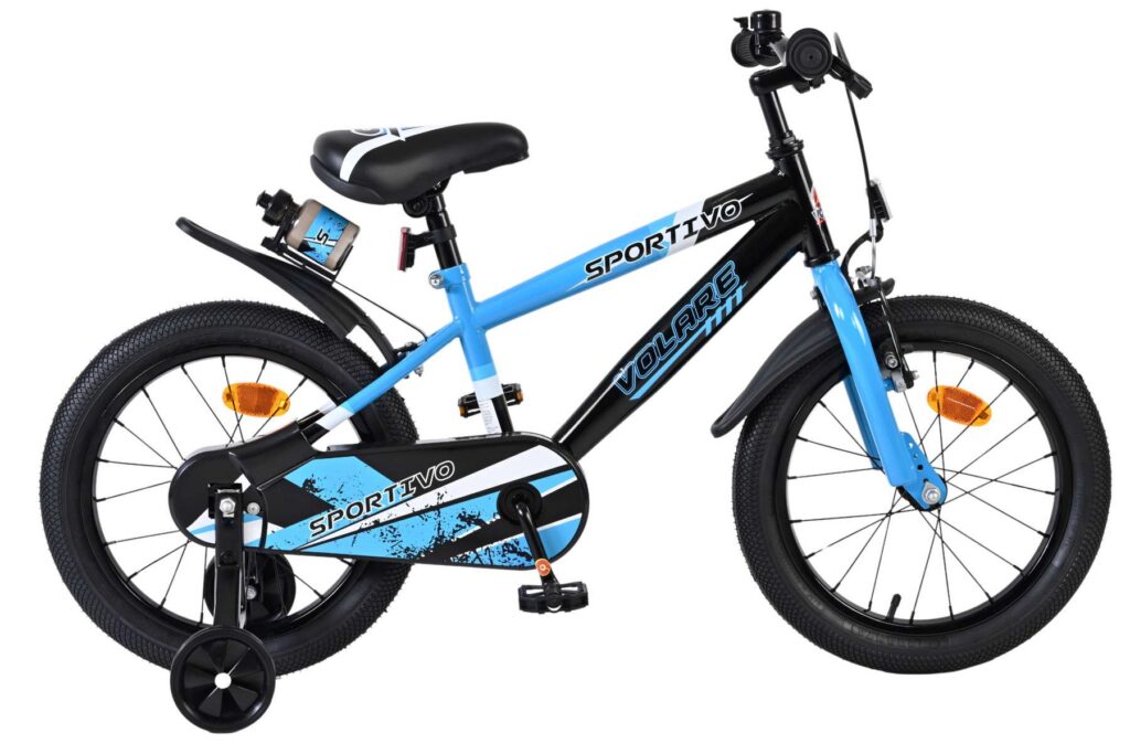 Volare Sportivo Kinderfiets – Jongens – 16 inch – Blauw