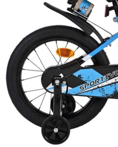 Volare Sportivo Kinderfiets - Jongens - 16 inch - Blauw Zwart