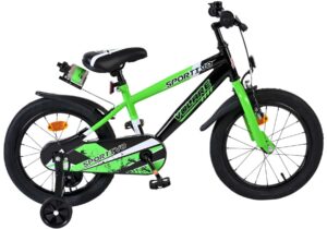 Volare Sportivo Kinderfiets – Jongens – 16 inch – Groen Zwart