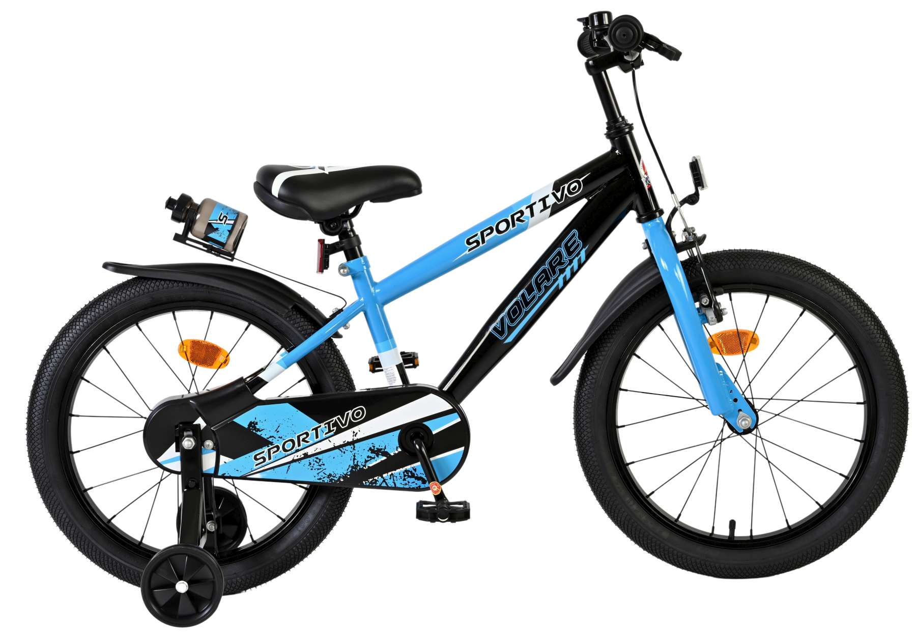 Volare Sportivo Kinderfiets – Jongens – 18 inch – Blauw Zwart