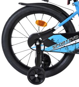 Volare Sportivo Kinderfiets - Jongens - 18 inch - Blauw Zwart