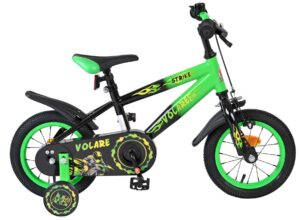 Volare Strike Kinderfiets – Jongens – 12 inch – Zwart Groen