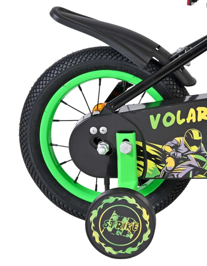 Volare Strike Kinderfiets – Jongens – 12 inch – Zwart Groen