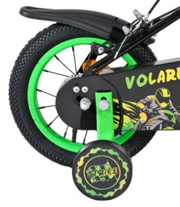 Volare Strike Kinderfiets - Jongens - 12 inch - Zwart Groen - Twee Handremmen